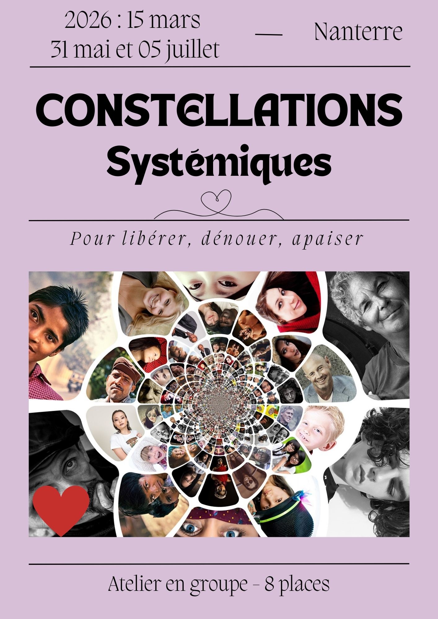 affiche constellations familiales